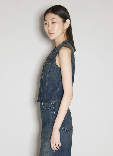 MM6 Maison Margiela Denim Vest Blue mmm0255005