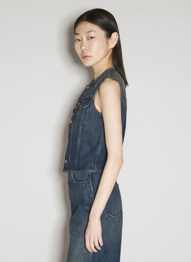 Denim Vest MM6 Maison Margiela Denim Vest Blue mmm0255005