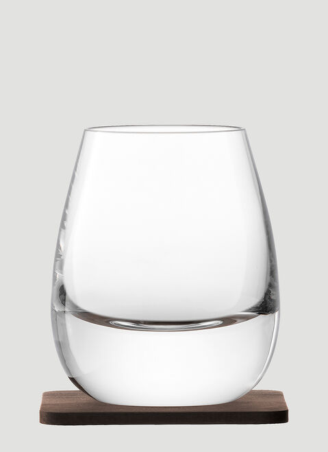 Serax Set of Two Islay Whiskey Glass and Coaster Black wps0644623