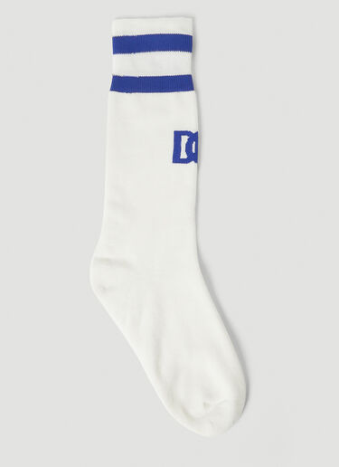 Dolce & Gabbana Mediterranean Sport Socks White dol0249104