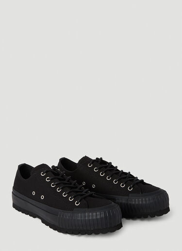 Yohji Yamamoto Vulcanised Canvas Sneakers Black yoy0152022