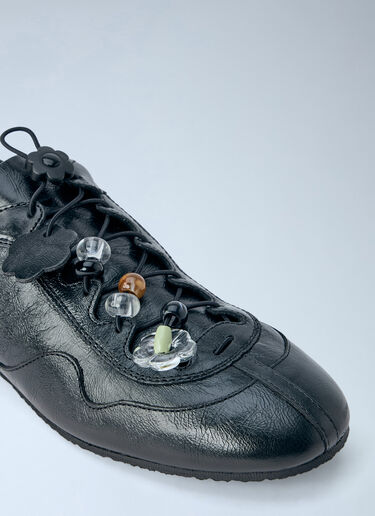 LN-CC® - Cecilie Bahnsen: Blaise Leather Sneakers - Black Cecilie Bahnsen Blaise Leather Sneakers Black cec0266016