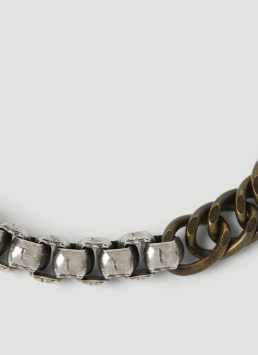 Dries Van Noten Contrast Chain Bracelet Gold dvn0156049