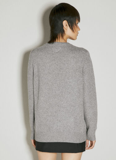 Wool And Cashmere Sweater Prada Wool And Cashmere Sweater Grey pra0254047
