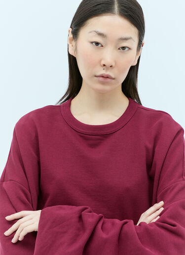 Dries Van Noten 하넷 맨투맨 버건디 dvn0256022