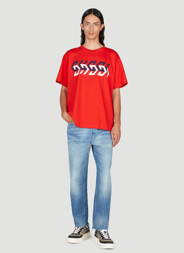 Gucci 미러 프린트 티셔츠 레드 guc0153059