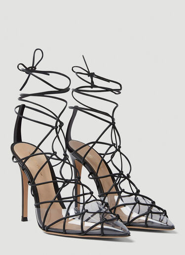 Gianvito Rossi Lace Up High Heels Black gia0250004