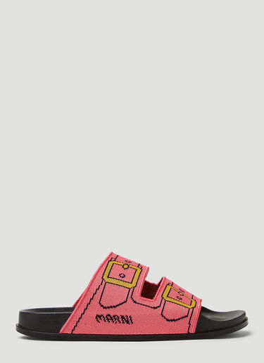 Marni Knitted Sandals Pink mni0248032