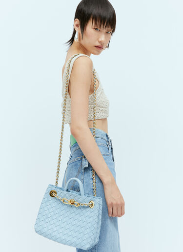 Bottega Veneta Small Chain Andiamo Handbag Blue bov0256014