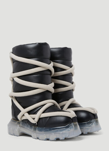 Lunar Tractor Padded Leather Boots Rick Owens Lunar Tractor Padded Leather Boots Black ric0153026