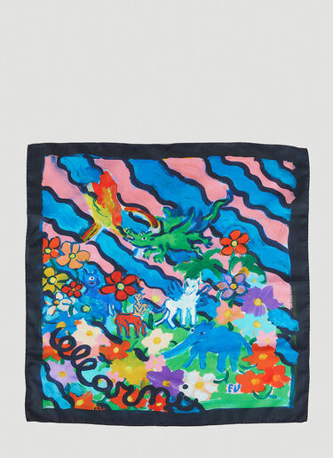 Marni x Flaminia Veronesi Unicorn 围巾 蓝色 mni0251019