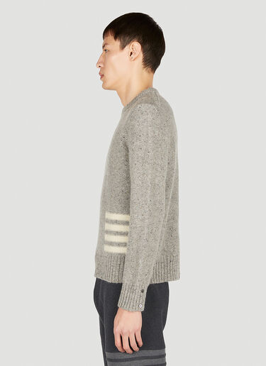 4 Bar Intarsia Sweater Thom Browne 4 Bar Intarsia Sweater Grey thb0151031