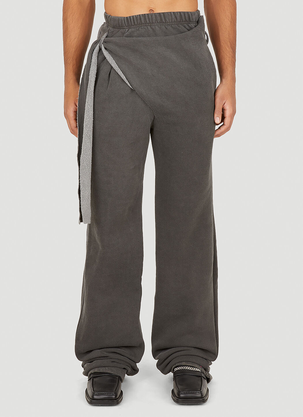 Ottolinger Wrap Front Track Pants in Grey LN CC