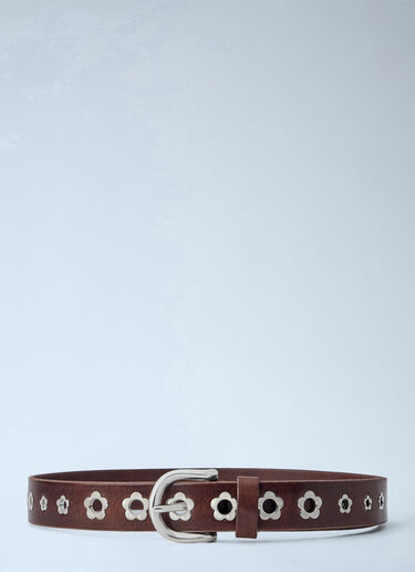 LN-CC® - Our Legacy: 3.5 cm Flower Belt - Brown Our Legacy 3.5 cm Flower Belt Brown our0265002