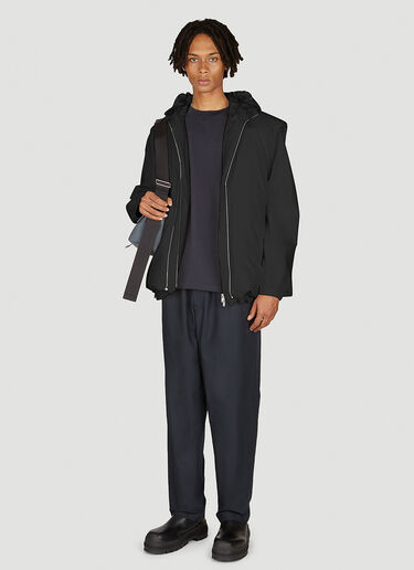Jil Sander+ Layered Hooded Down Jacket Black jsp0153001