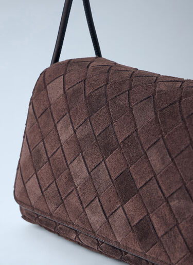 Bottega Veneta Notturno 翻盖手拿包 棕色 bov0263029