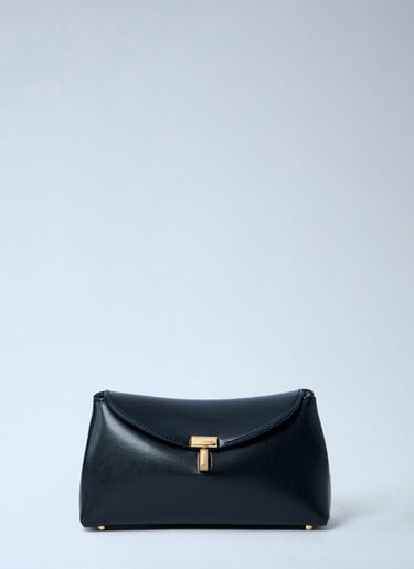 TOTEME Mini T-Lock Clutch Black tot0263077