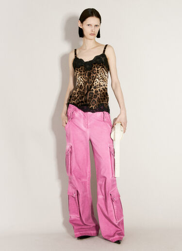 Dolce & Gabbana Cotton Cargo Pants Pink dol0255019