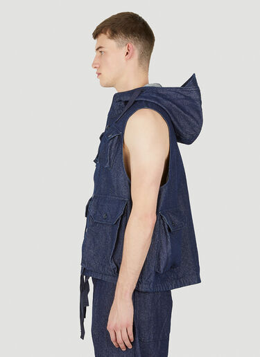 Engineered Garments 필드 슬리브리스 재킷 블루 egg0150011