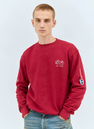 Space Available Recycling Uniform Sweatshirt Red spa0158009