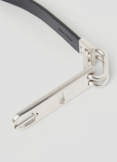 Rick Owens Tongue Leather Belt Black ric0153035