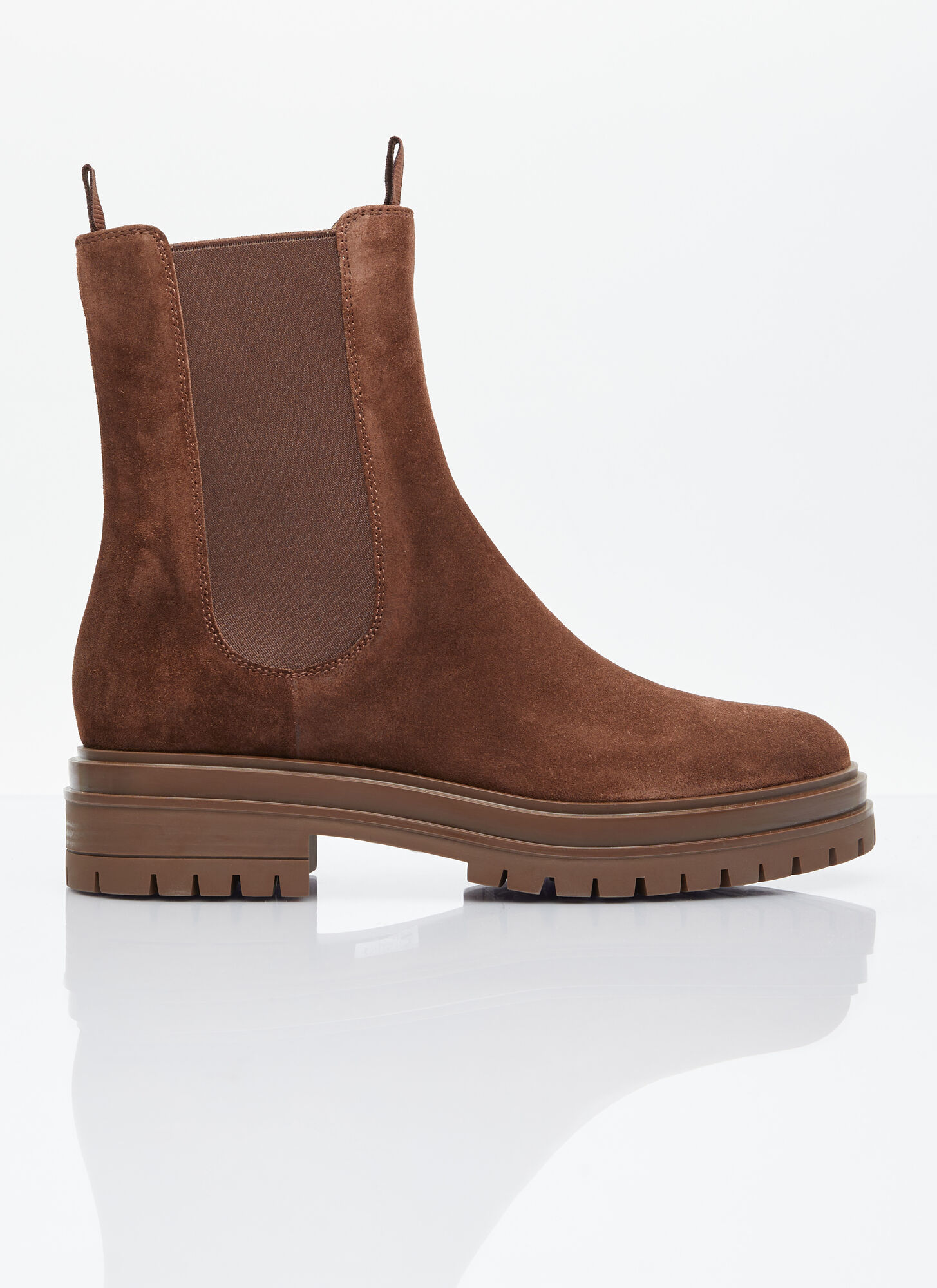 Shop Gianvito Rossi Chester Chelsea Boots In Brown