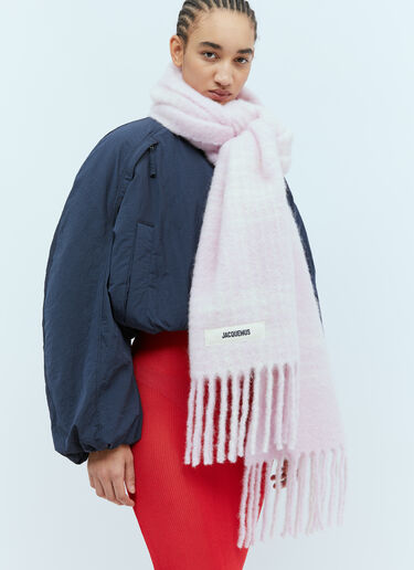 Jacquemus L'Echarpe Carro Scarf Pink jac0254047