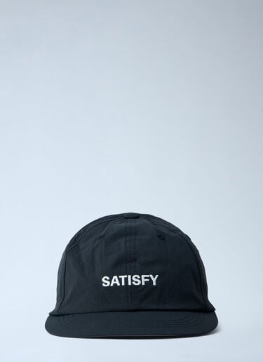 Satisfy Logo Motif Baseball Cap Black sat0162012
