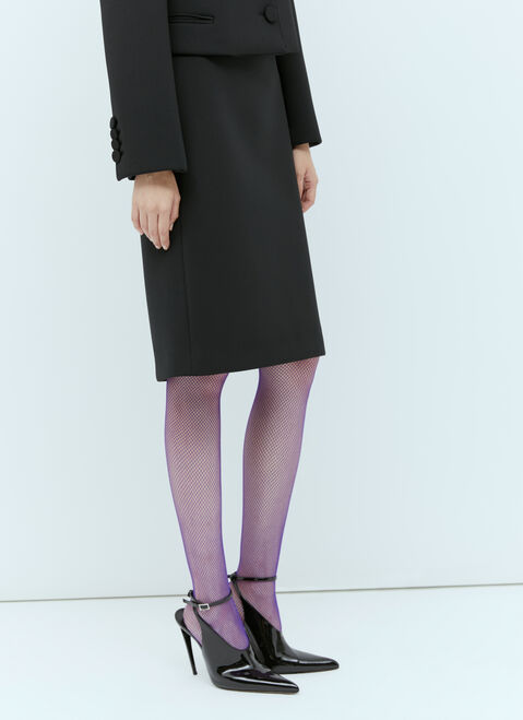 VETEMENTS Horsebit Pencil Midi Skirt Black vet0254015