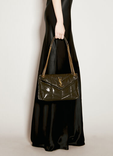Saint Laurent 小号蓬松单肩包 绿色 sla0255110