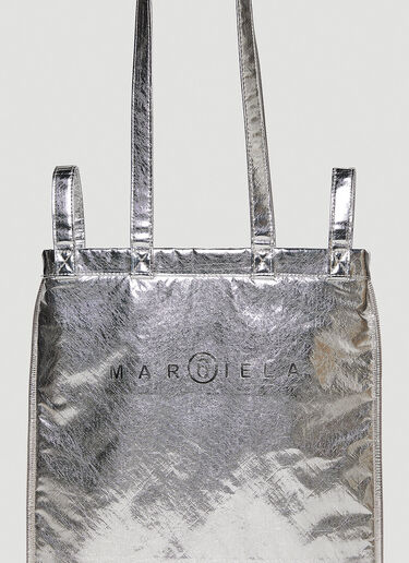 MM6 Maison Margiela Small Fridge Berlin Tote Bag  Silver mmm0247033
