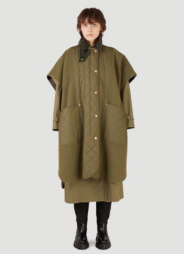 Burberry Quilted Poncho Green bur0245088