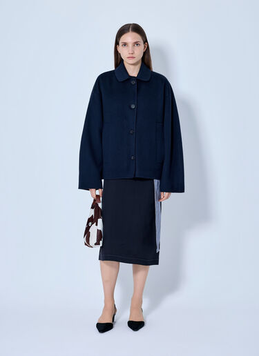 LN-CC® - Marni: Buttoned Wool Jacket - Navy Marni Buttoned Wool Jacket Navy mni0265005