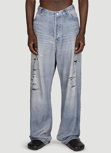 Balenciaga Trompe L'Oeil 牛仔裤 蓝色 bal0155012