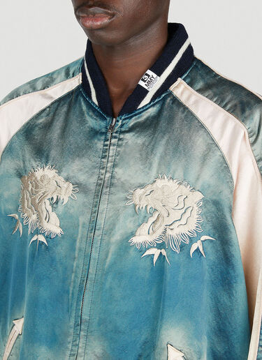 Maison Mihara Yasuhiro Faded Bomber Jacket Blue mmy0152001