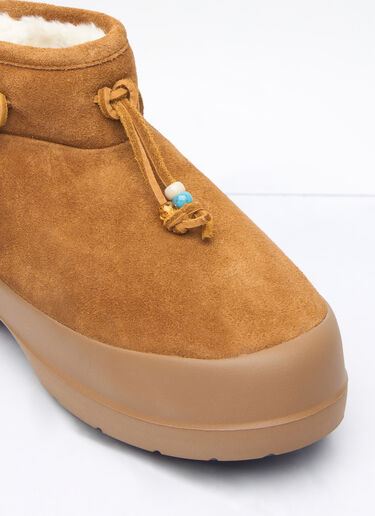 Moon Boot Luna Low Beads Suede Boots Brown mnb0260004