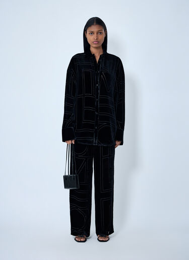 TOTEME Monogram Pants Black tot0263025