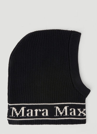 Max Mara Gong Wool Balaclava Black max0254084