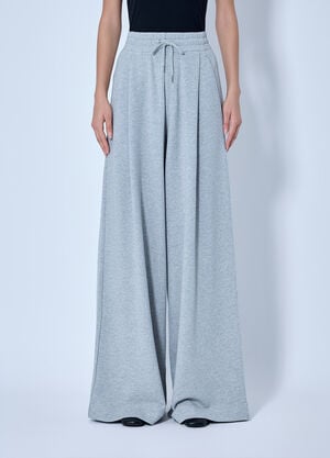 Dries Van Noten Wide-Leg Drawstring Trousers Grey dvn0265013