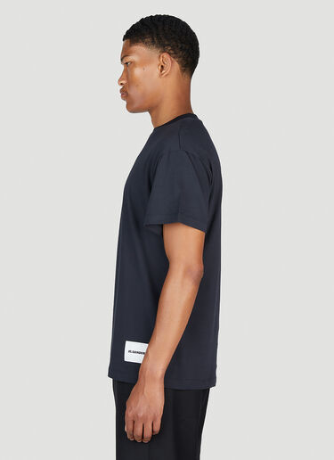 Jil Sander+ Set of Three Logo Patch T-Shirts Navy jsp0153003