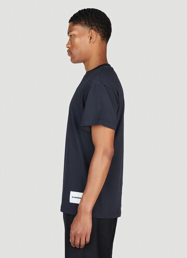 Jil Sander+ ロゴパッチTシャツ3枚セット ネイビー jsp0153003