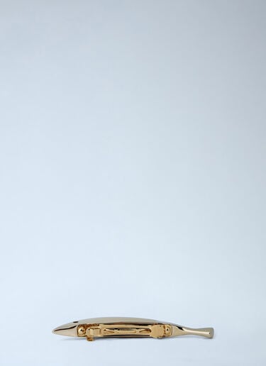 Bottega Veneta Sardine Hair Clip Gold bov0263038