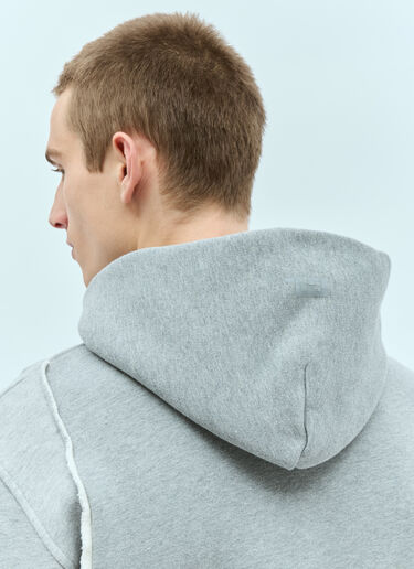 ERL Swirl Zipped Hooded Sweatshirt Grey erl0156019