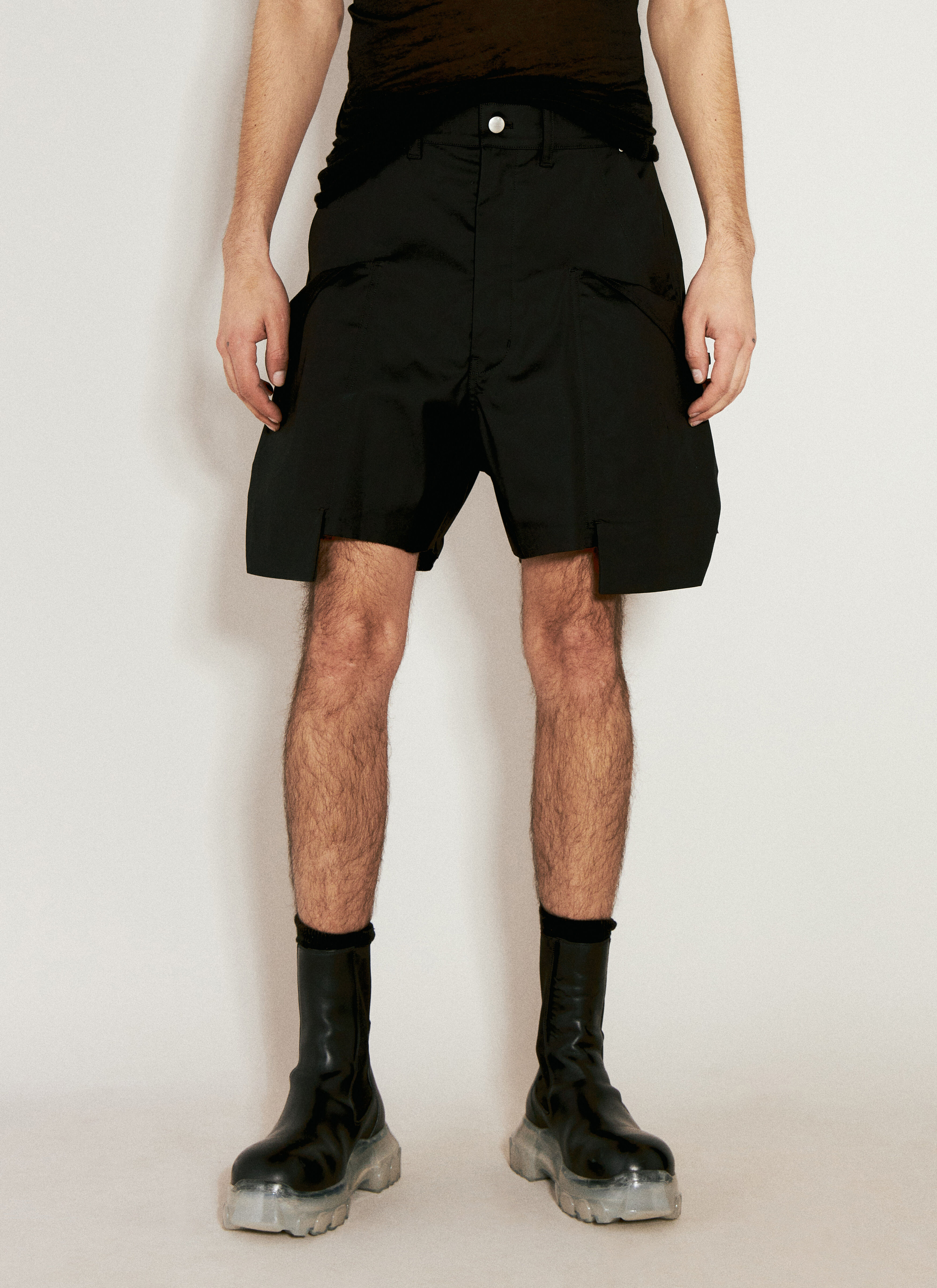 Rick Owens Stefan Cargo Shorts Red ric0155016