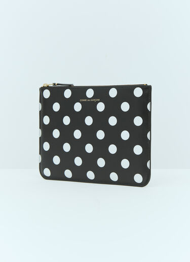 Polka Dot Leather Pouch Comme des Garçons Wallet Polka Dot Leather Pouch Black cdw0354006