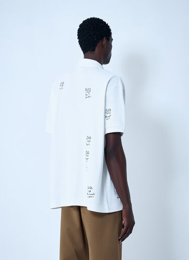 Lacoste Logo Motif Polo Shirt White lac0162004