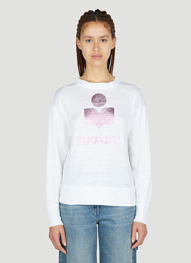 Isabel Marant Étoile Klowia Long Sleeve T-Shirt White ibe0251019