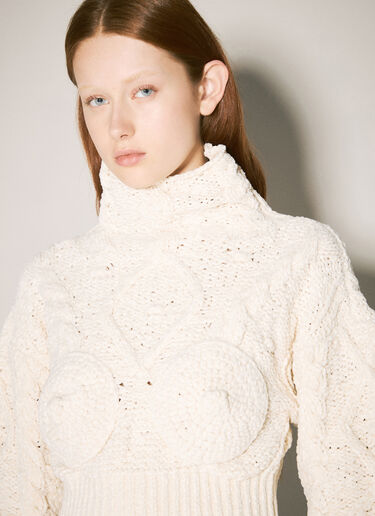 Jean Paul Gaultier Madonna Chest Sweater Cream jpg0258030