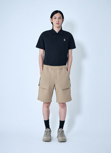 Moncler Grenoble Elasticated Waist Cargo Shorts Camel mog0164008