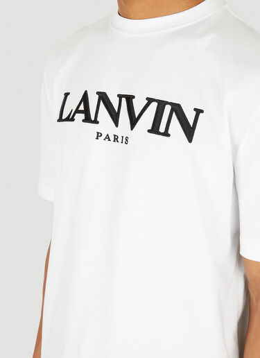 Lanvin 徽标印花T恤 白 lnv0147010
